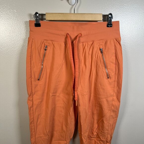 Athleta Trekkie North Crop Jogger Pants Size 4 Orange Travel Hiking Athletic - Picture 4 of 11